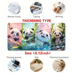 Large Cute Panda Mouse Pad Anime
