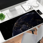 Mouse Pad Star Lighting Earth Computer