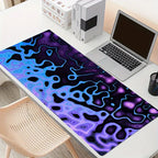 Topographic Abstract Fluid Line Mouse Pad