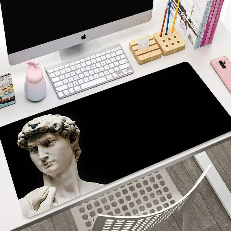 Retro Plaster Statue of David Art tabletop