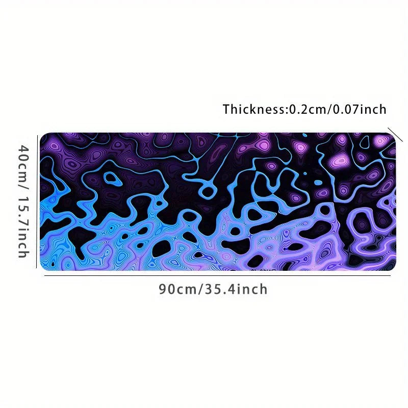 Topographic Abstract Fluid Line Mouse Pad