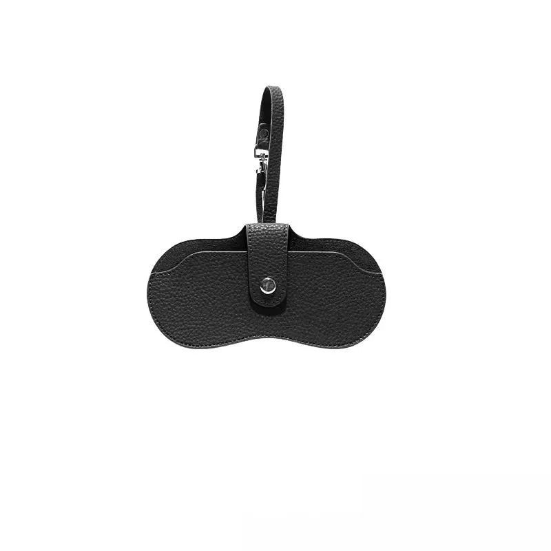 Portable Glasses Bag Soft Leather Sunglasses Pouch Slim Fashion Glasses Case Holder Glasses Organizer Travel Sunglasses Pouch