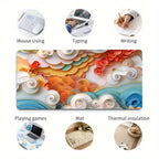 Colorful auspicious cloud mural