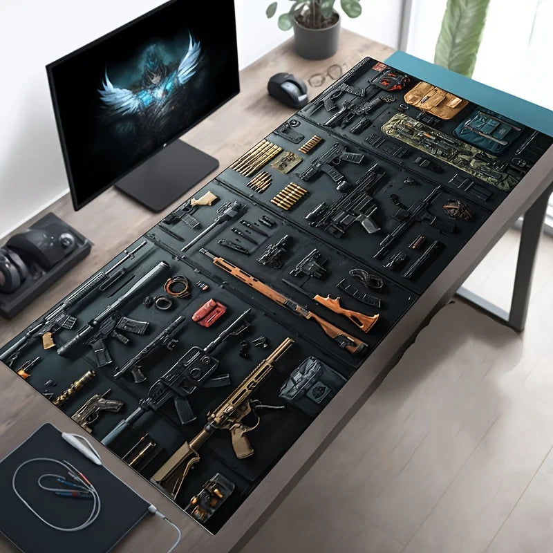 Gun Large Gaming Mouse Pad