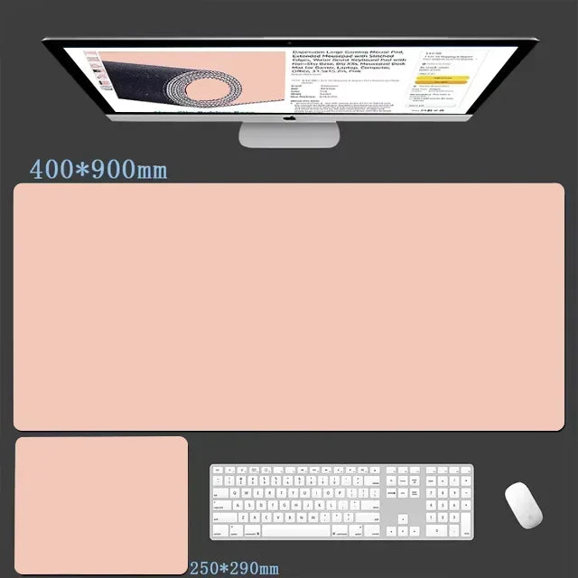 Pink natural rubber mouse pad
