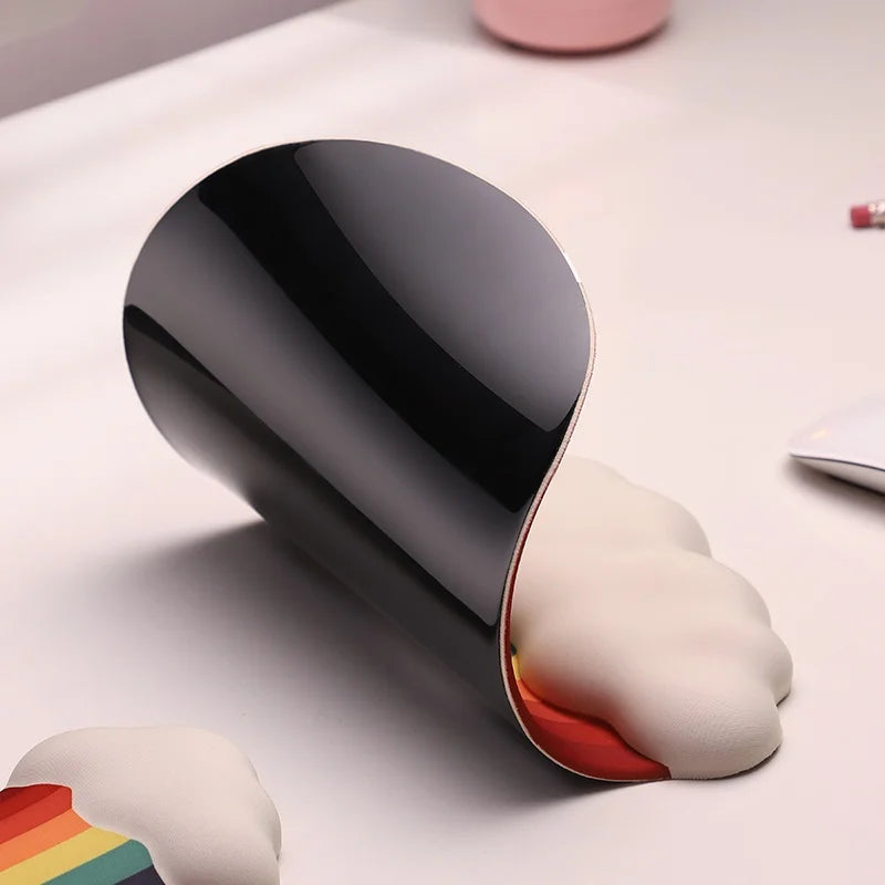 Ergonomic Cloud Wrist Pad - Rainbow Gradient