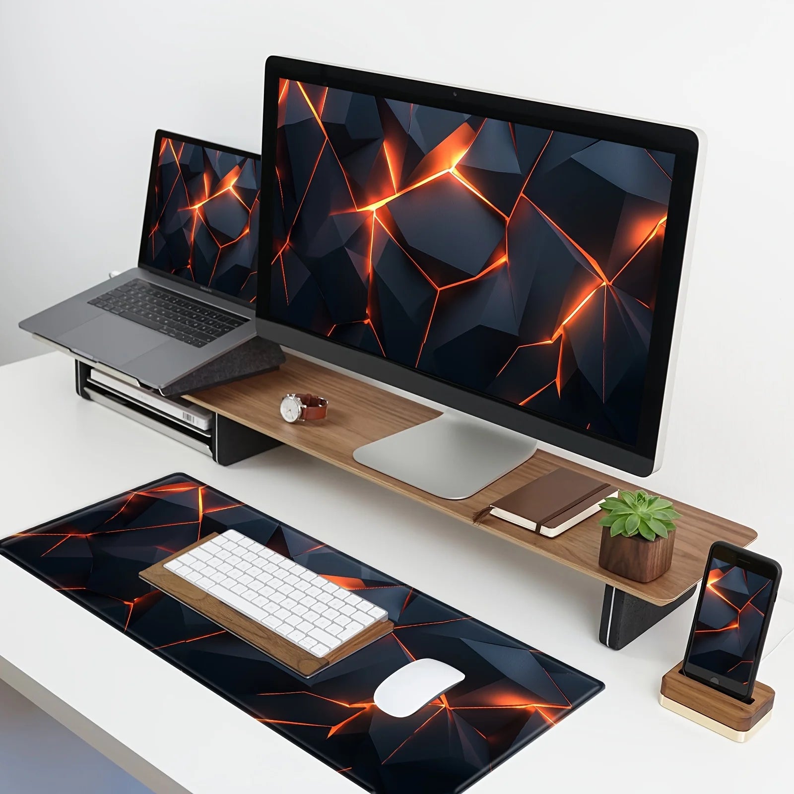 Oversized plaid sci-fi