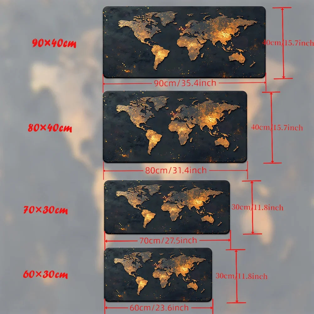 World Map Mouse Pad