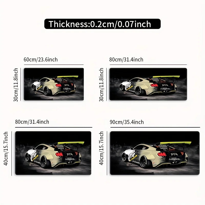 Mouse Pad Cool Racing Car Home Officel Desk