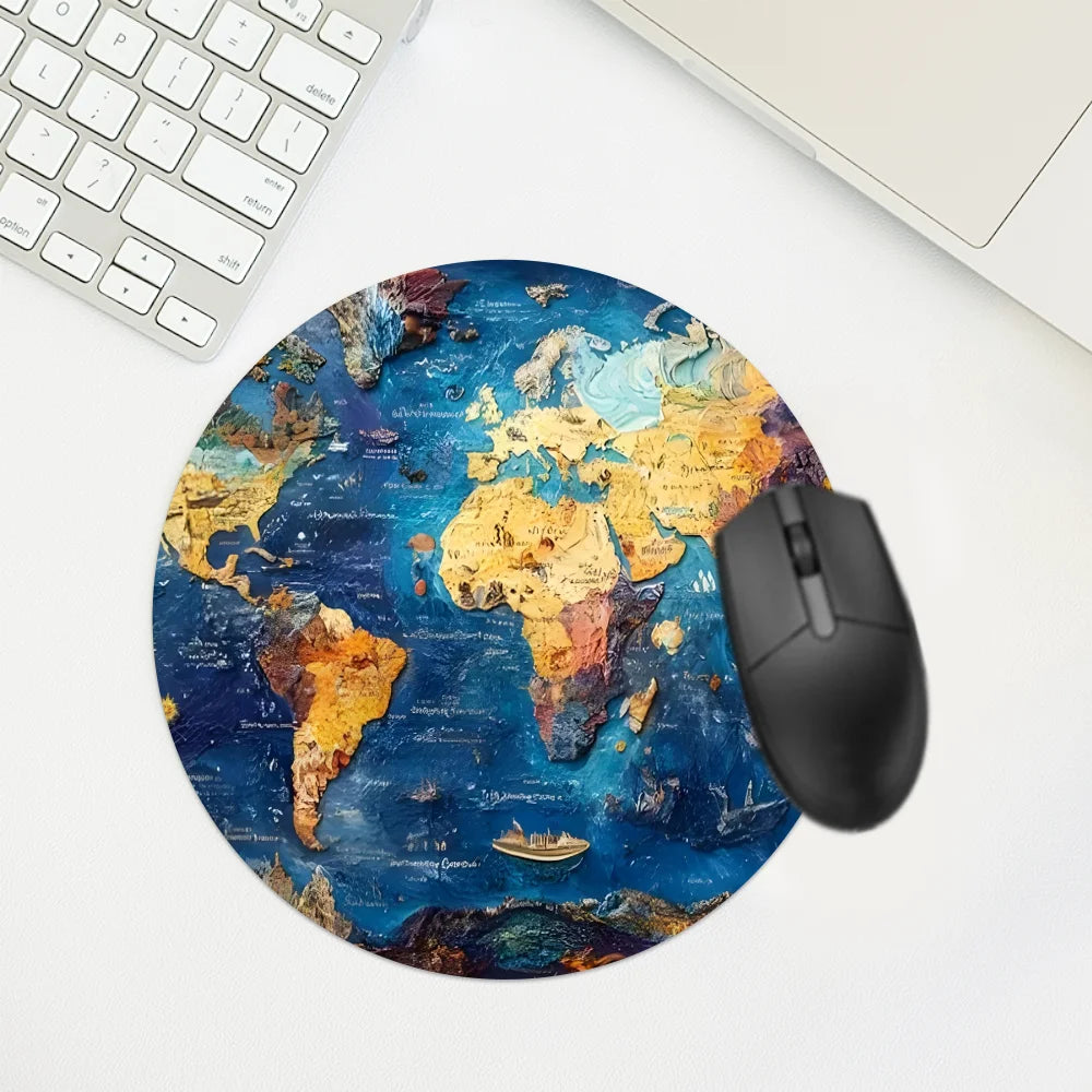 World Map Desk Mat