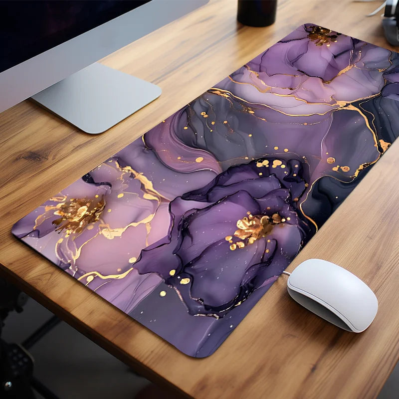 Purple Marble with Gold Edges