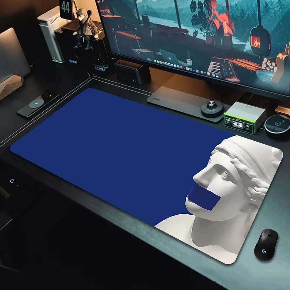 Retro Plaster Statue of David Art tabletop