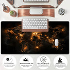 Large World Map Mouse Pad