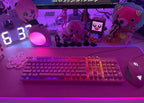 Pink Mousepad Rgb Monochrome Background Backlight LED