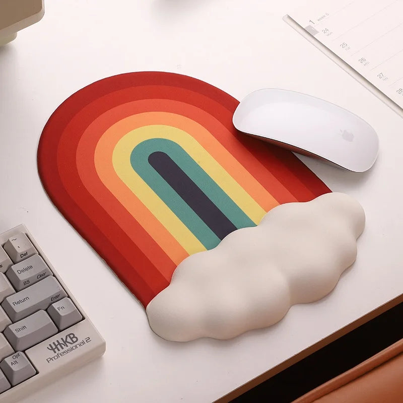 Ergonomic Cloud Wrist Pad - Rainbow Gradient