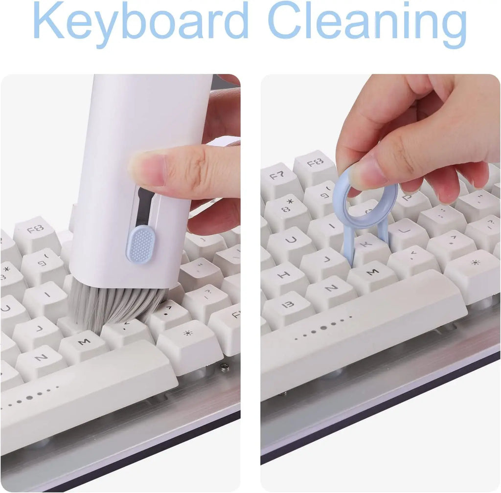 7-in-1 Computer Keyboard Cleaner Brush Kit Earphone