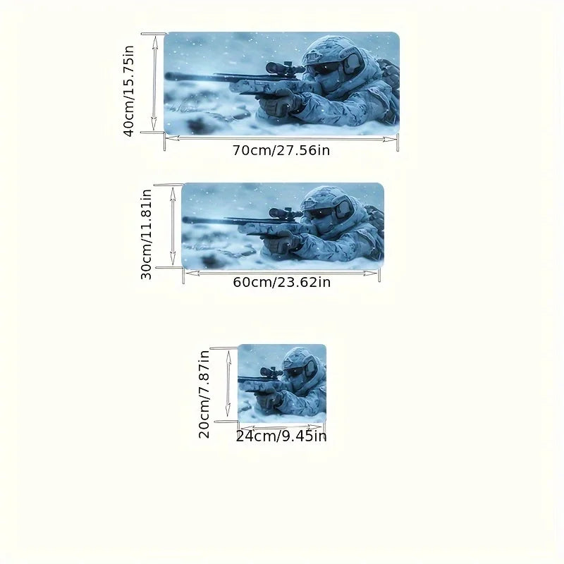 Large Snowy Special Forces Machine Gun