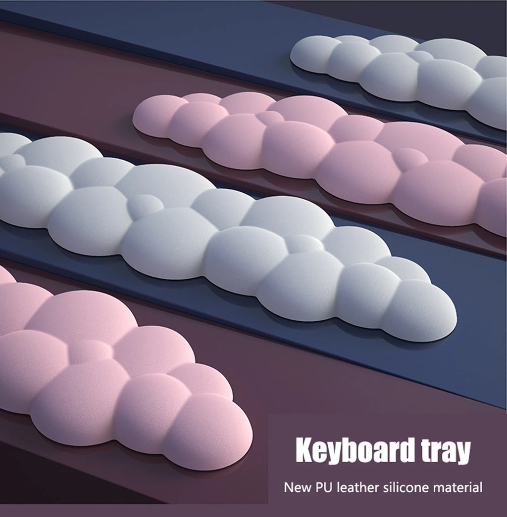 Cloud Mouse Pad Keyboard Wrist Rest Set