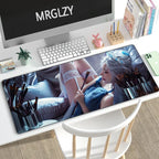 Female office computer