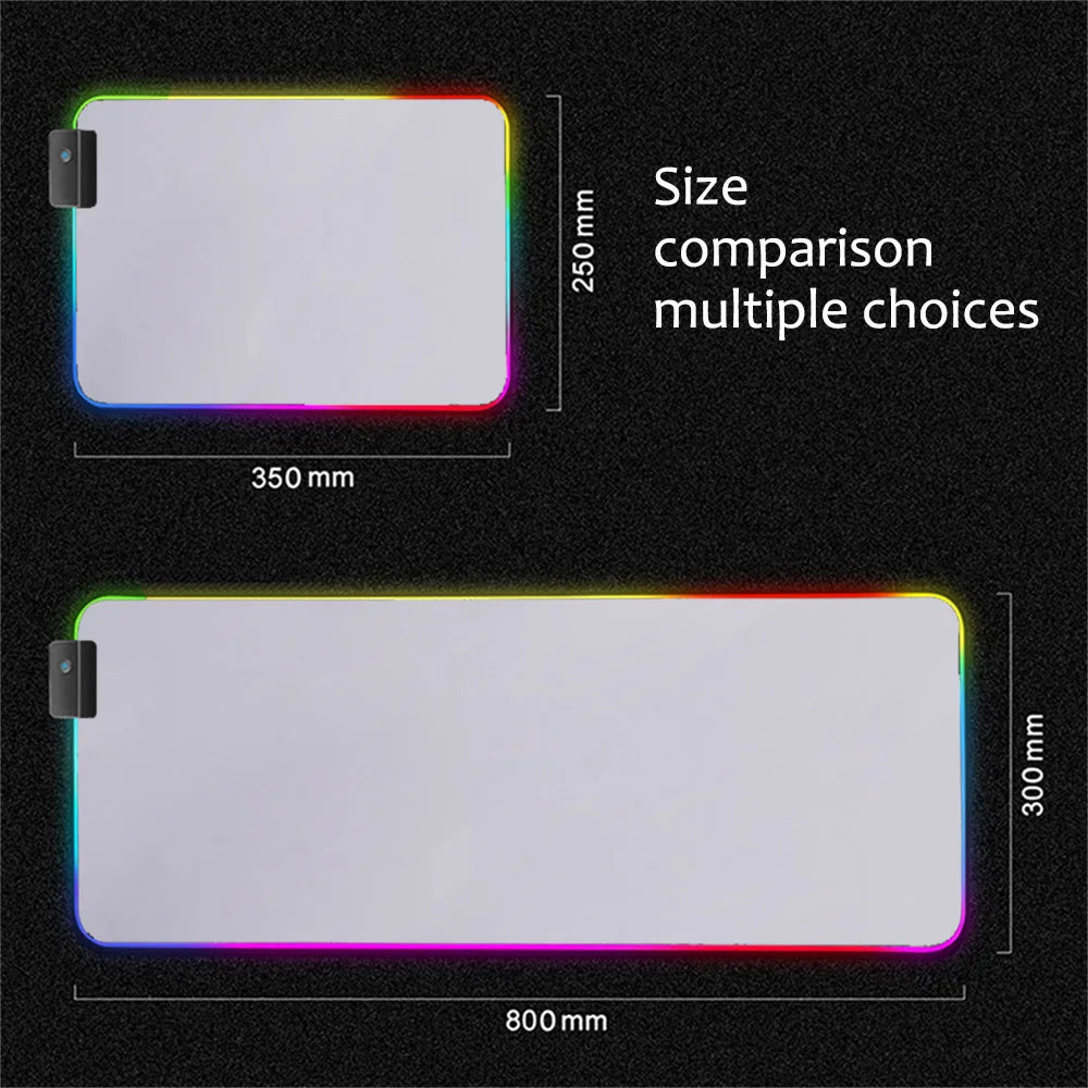 Pink Mousepad Rgb Monochrome Background Backlight LED