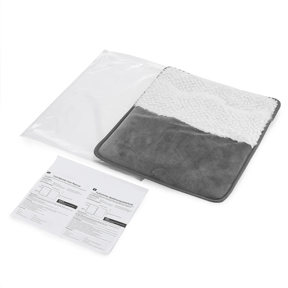 Winter Electric Foot Warmer USB Charging Soft Plush Washable