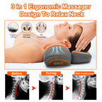 3 In 1 Neck Massager Pillow Electric Cervical