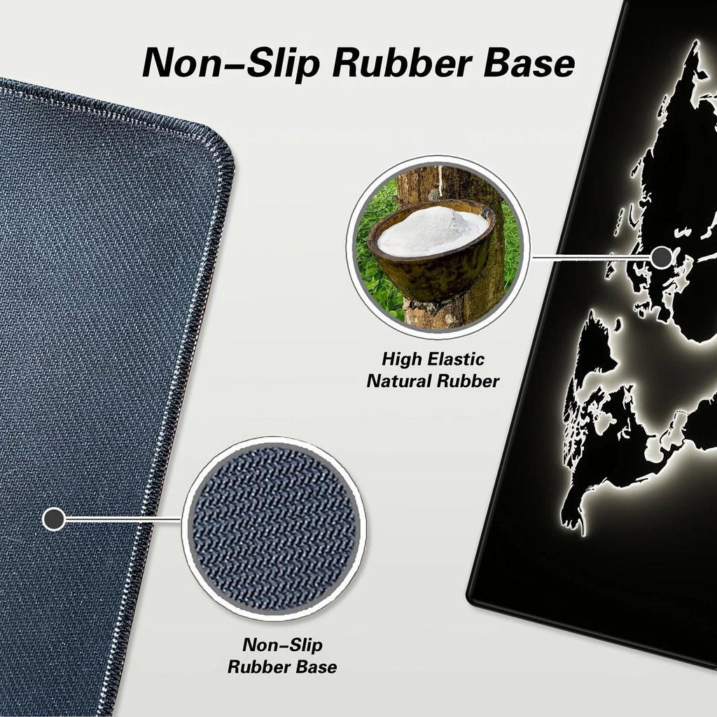 Large Retro Black World Map