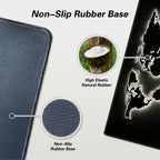 Large Retro Black World Map