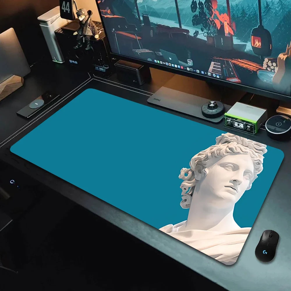 Retro Plaster Statue of David Art tabletop