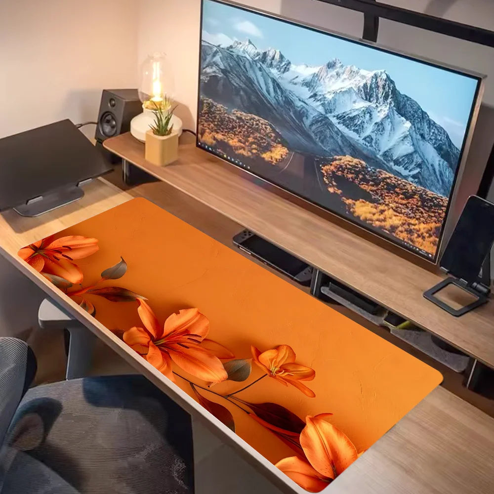 Computer Keyboard Mat Flower