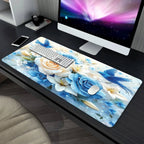 1pc Blue Floral & White Rose