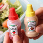 2Pcs/Set 25ML Mini Tomato Ketchup Bottle Portable Small