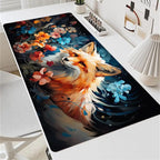 Flowers fox Mouse Pad Large MousePad