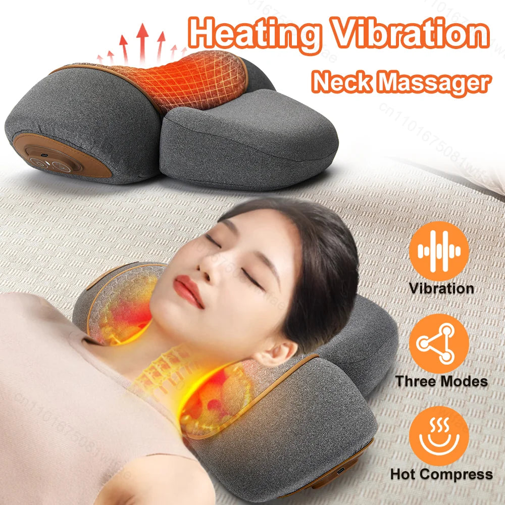 3 In 1 Neck Massager Pillow Electric Cervical