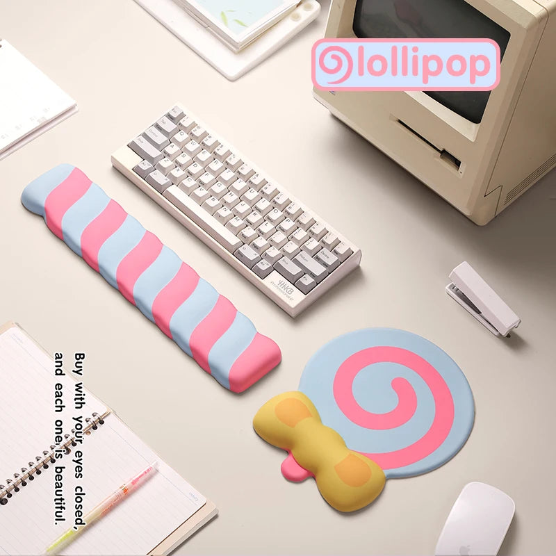 Lollipop Silicone Wrist Mouse Pad