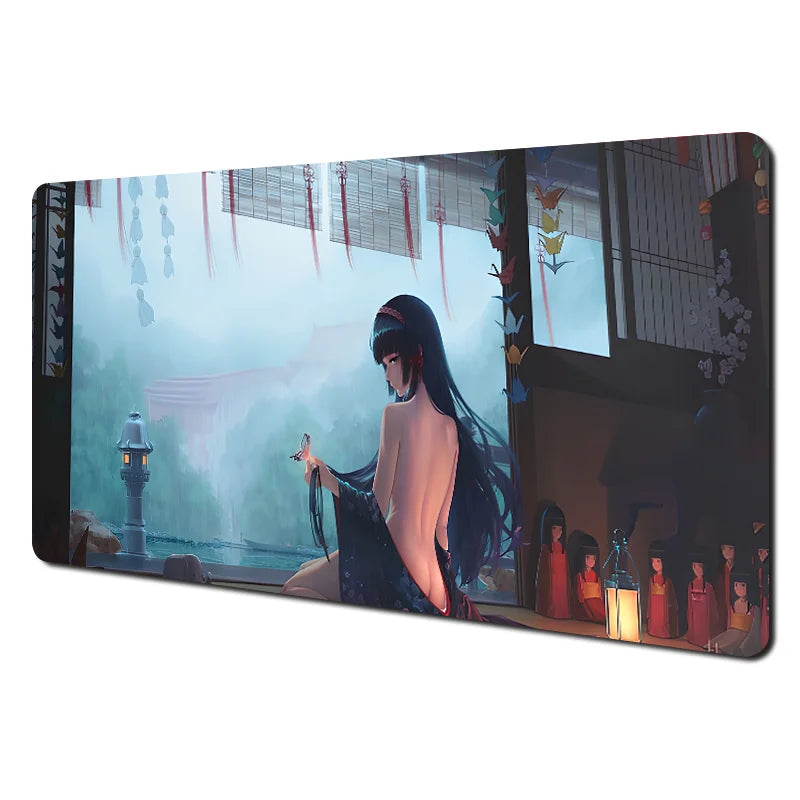 Female office computer