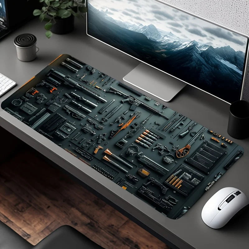 Gun parts assembly Mouse Pad