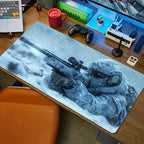 Large Snowy Special Forces Machine Gun