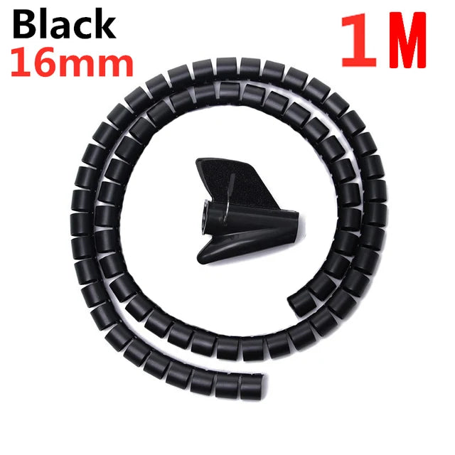 2M/1M Flexible Spiral Cable Wire Protector Cable Organizer