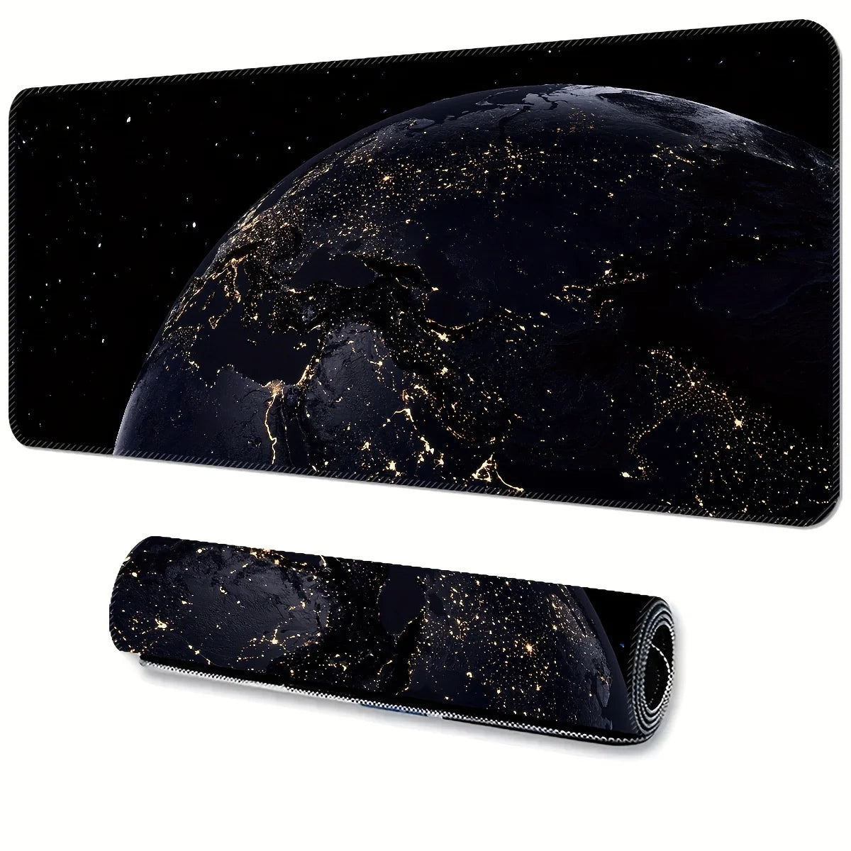 Mouse Pad Star Lighting Earth Computer