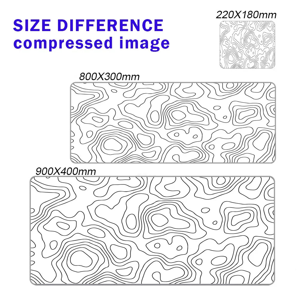 Line Liquid Mouse Pad Topographic