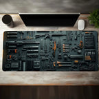 Gun parts assembly Mouse Pad