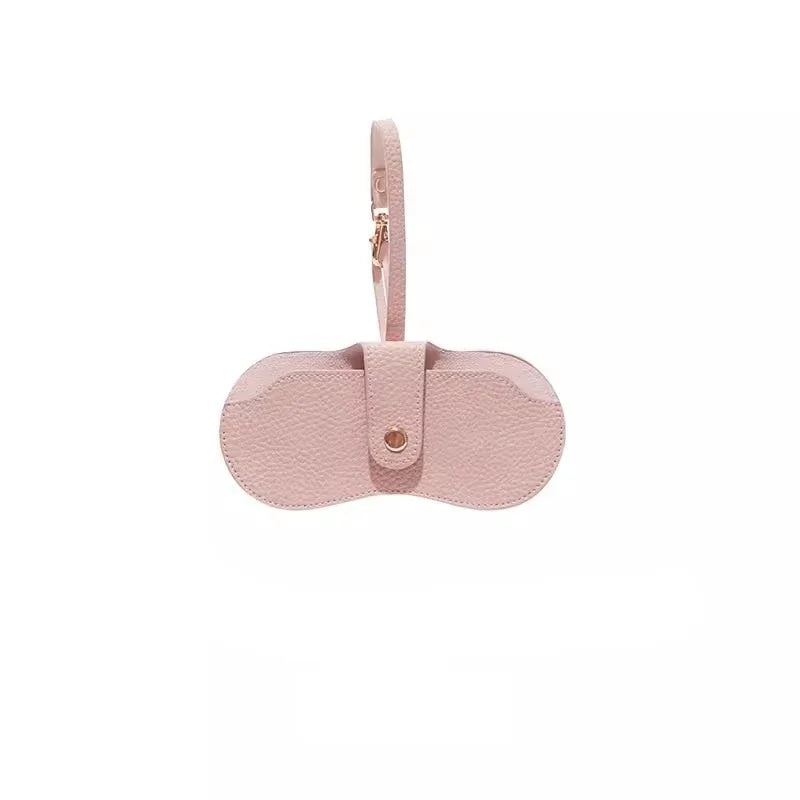 Portable Glasses Bag Soft Leather Sunglasses Pouch Slim Fashion Glasses Case Holder Glasses Organizer Travel Sunglasses Pouch