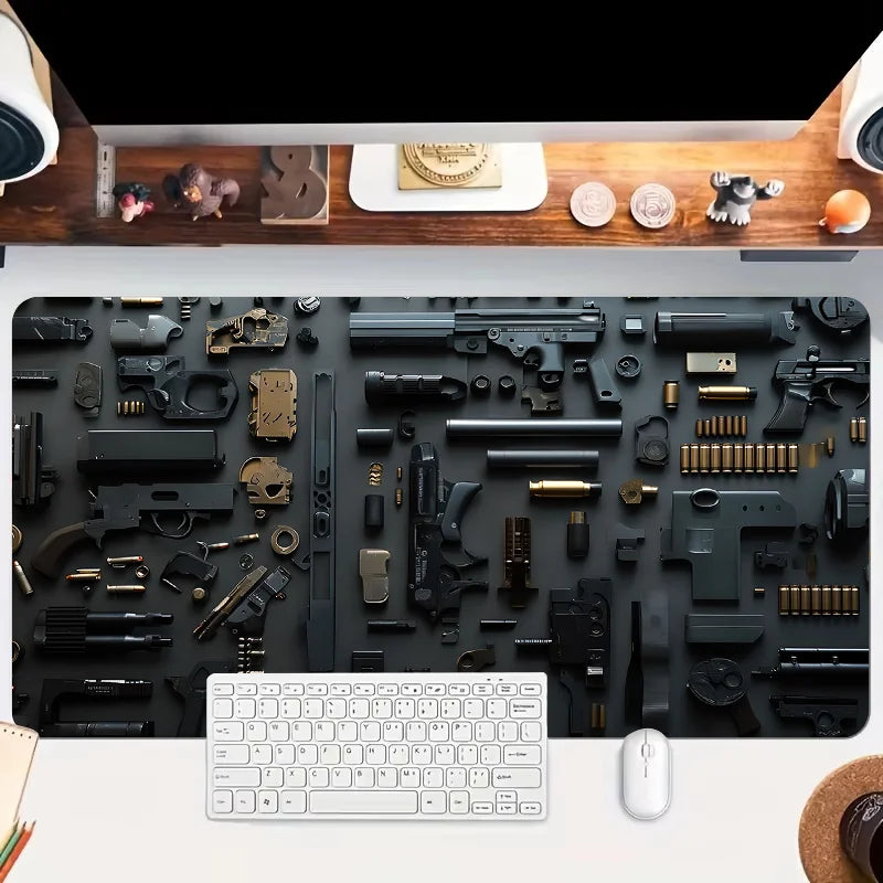 Gun parts assembly Mouse Pad