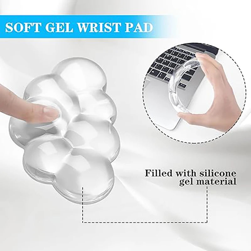 Mouse pad Wrist antislip silicone transparent
