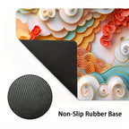 Colorful auspicious cloud mural