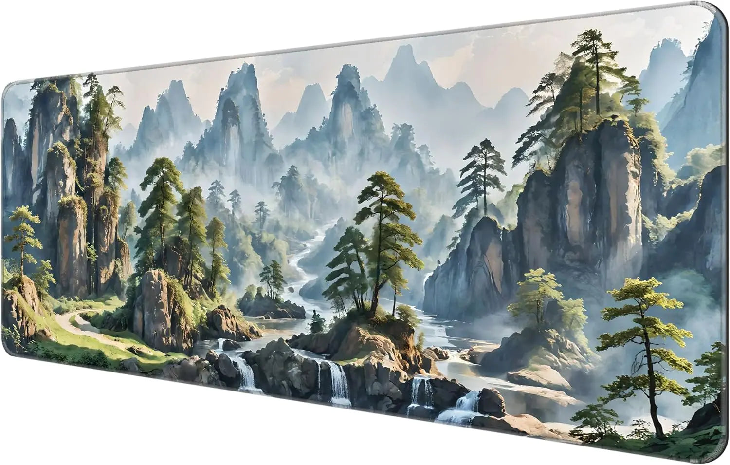 Stitched Edges Mat Many Pattern