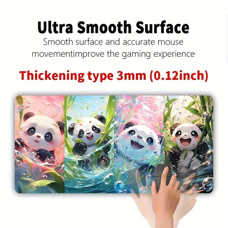 Large Cute Panda Mouse Pad Anime