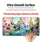 Large Cute Panda Mouse Pad Anime
