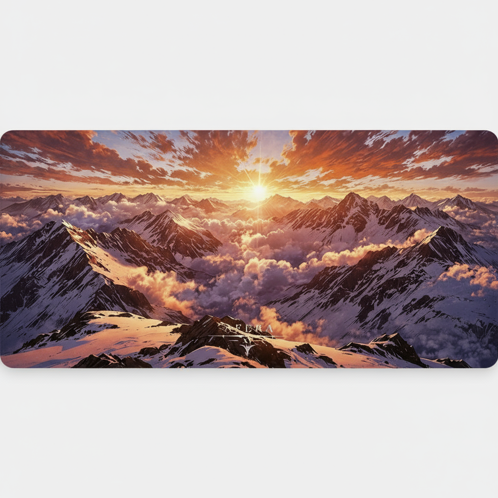 Image de montagnes au coucher de soleil pour diaporama